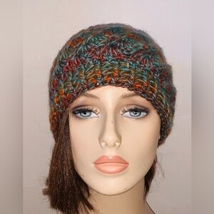 Crochet ADULT  Purple   Beanie 30% Wool 70% Premium Acrylic UNISEX